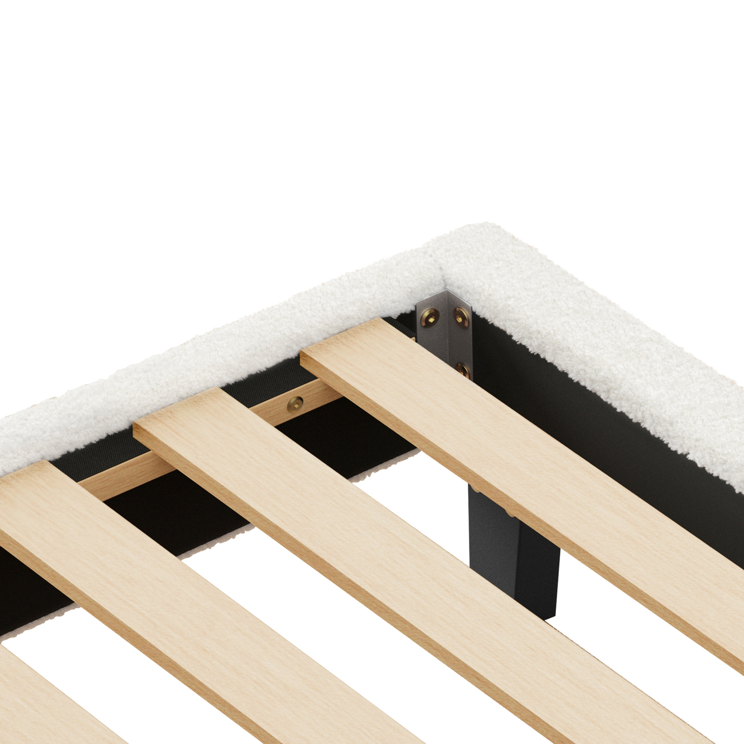 White-Preston-Boucle-Bed-Frame