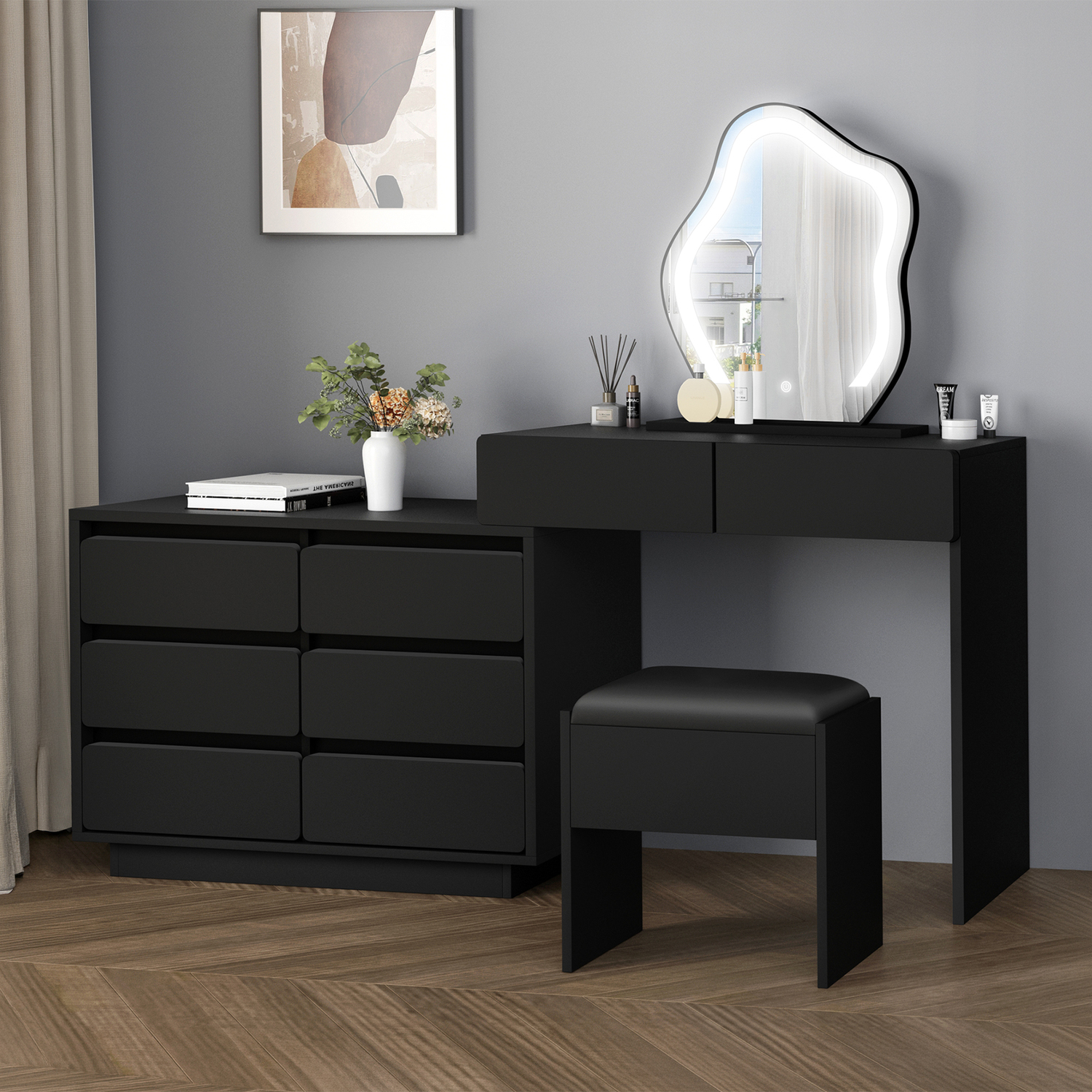 2-Piece-Phoebe-LED-Dressing-Table-and-Stool-Set