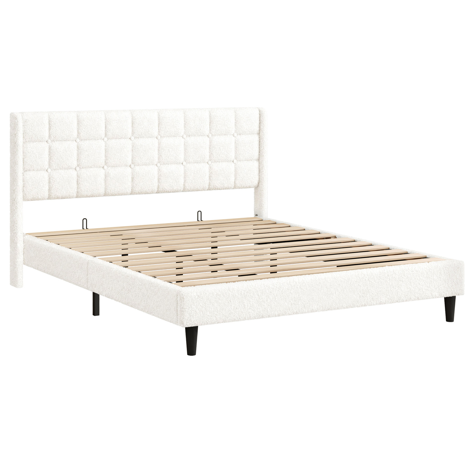 White-Zadie-Boucle-Bed