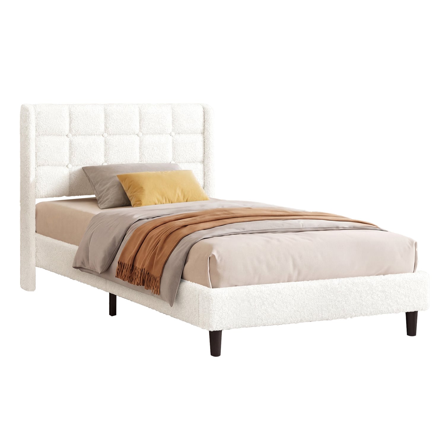 White-Zadie-Boucle-Bed