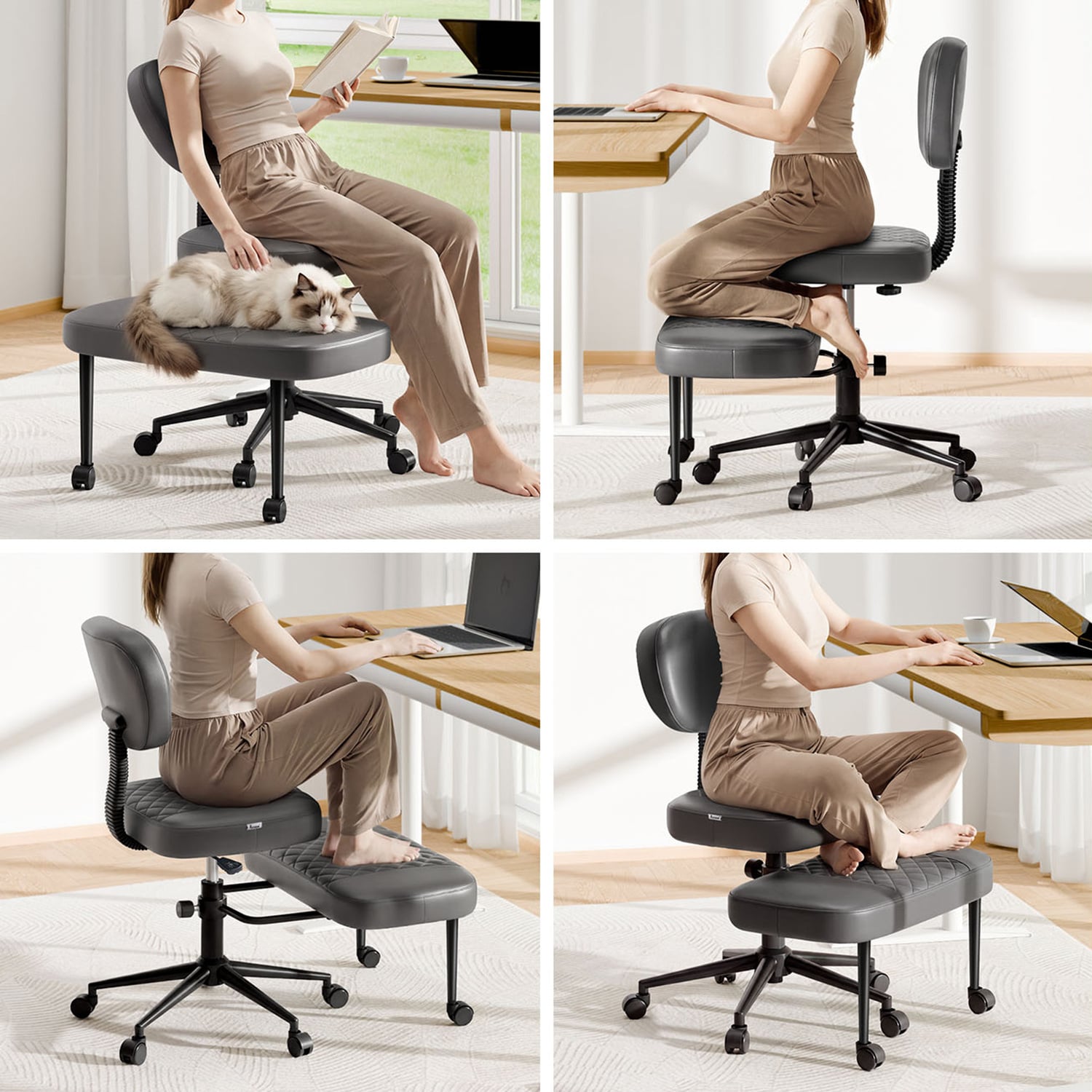 Foster PU Leather Kneeling Chair