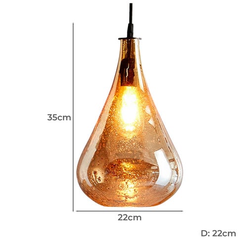 Lustre 35cm Glass Pendant Light