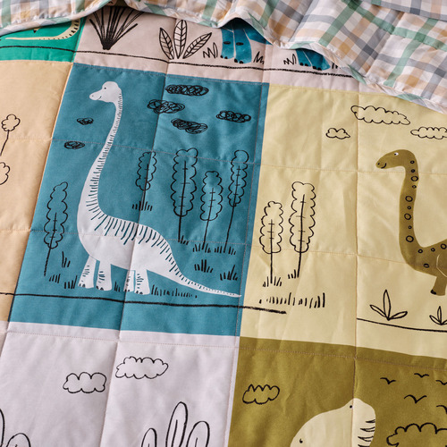 Prehistoric Patchwork Coverlet Set