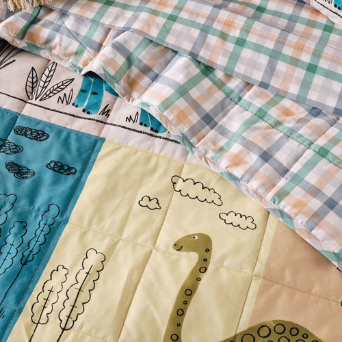 Prehistoric Patchwork Coverlet Set