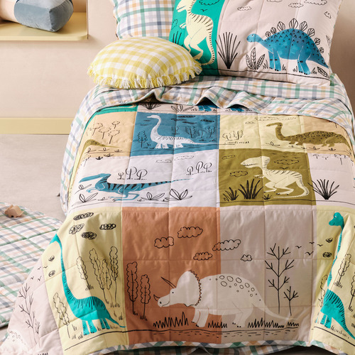 Prehistoric Patchwork Coverlet Set