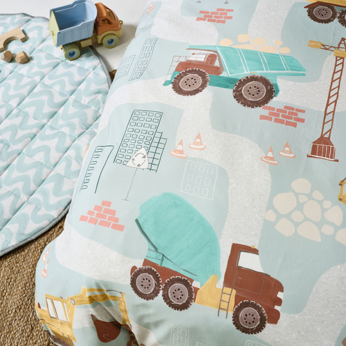 The Big Build Cotton Percale Quilt Cover Set