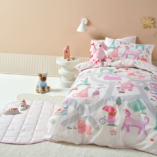 Petite Paris Cotton Percale Quilt Cover Set