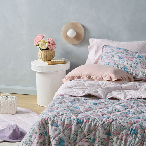Lottie Cotton Percale Coverlet Set