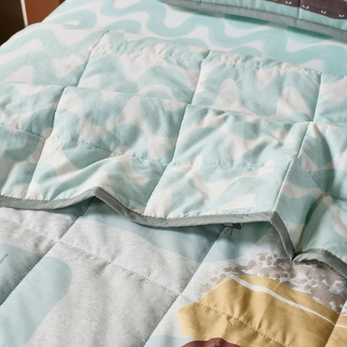 The Big Build Cotton Percale Coverlet Set