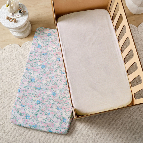 2 Piece Lottie Cotton Percale Cot Fitted Sheet Set