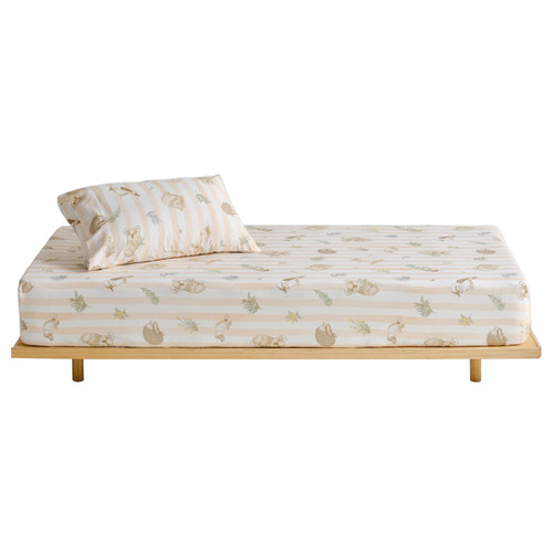 Linen House Bush Walk Cotton Fitted Sheet