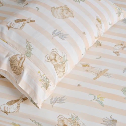Linen House Bush Walk Cotton Fitted Sheet