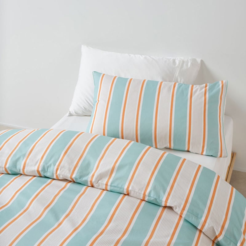 Linen House Kids Blue Sailor Stripe Quilt Cover Set