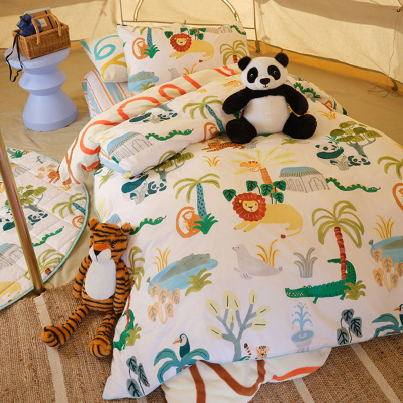 Linen House Kids Creatures Great and Small Quilt Cover Set