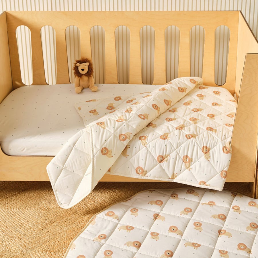 Cat Nap Cotton Cot Coverlet
