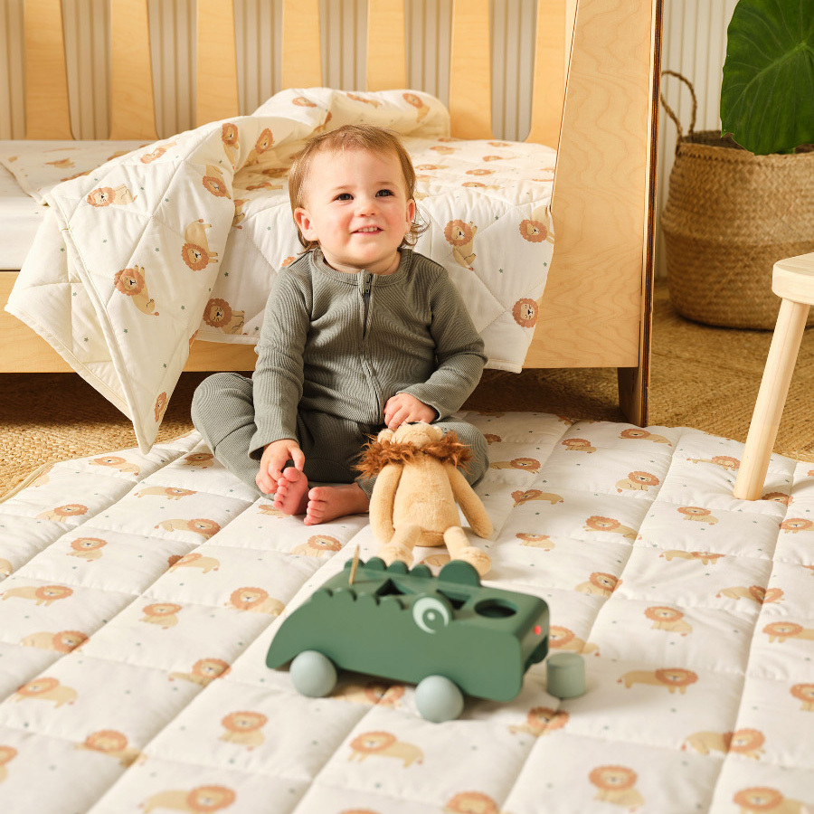 Cat Nap Cotton Cot Coverlet