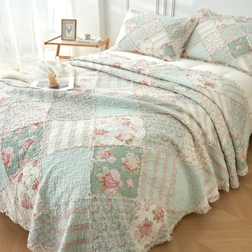 Country-Sarah-Rose-Cotton-Coverlet-Set