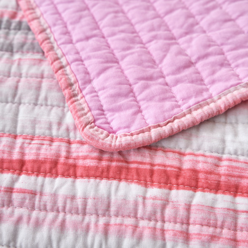 Sky Pink Cortland Cotton Coverlet Set