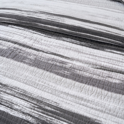 Stormy Grey Cortland Cotton Coverlet Set