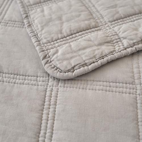 Smokey Grey Roswell Cotton Coverlet Set