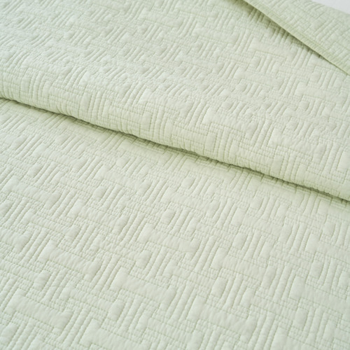 Milky Green Ellis Cotton Coverlet Set