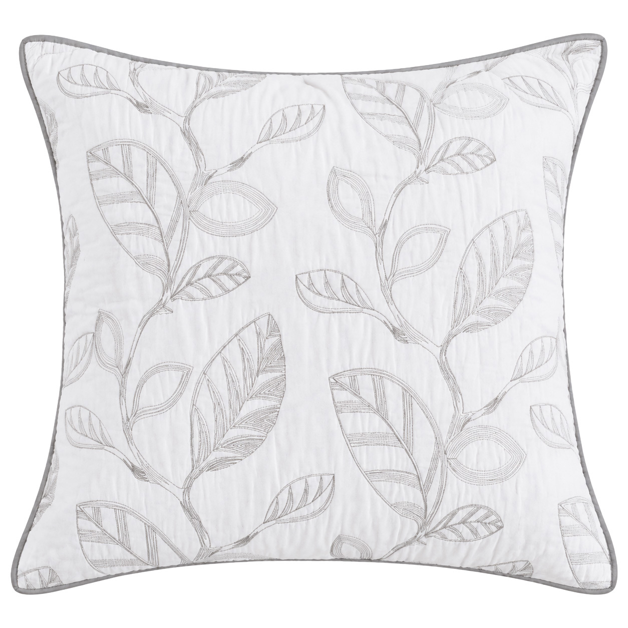 Botanical Leaves Cotton Euro Pillowcase