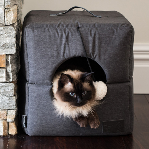 Nordic Foldable Cube Cat Bed Temple & ster