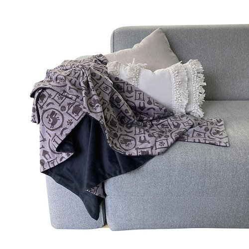 Grey Silhouette Pet Blanket