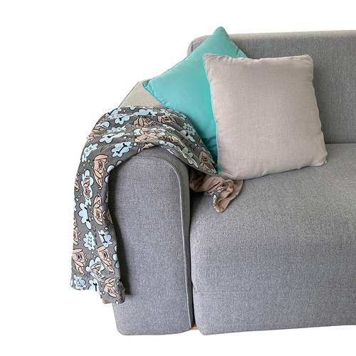 Grey Sleeping Dog Pet Blanket