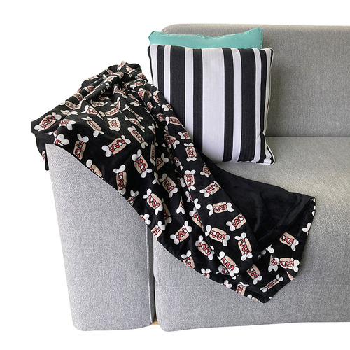 Black Hot Diggety Dog Pet Blanket