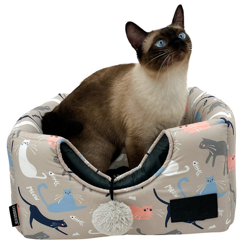 Taupe Catisse Cube Cat Bed