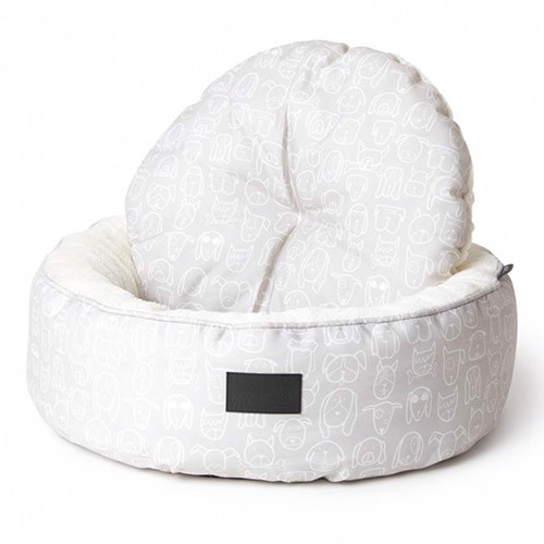 Dog Central Round Printed Pet Bed