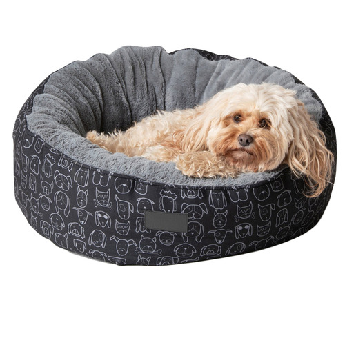 Dog Central Round Printed Pet Bed