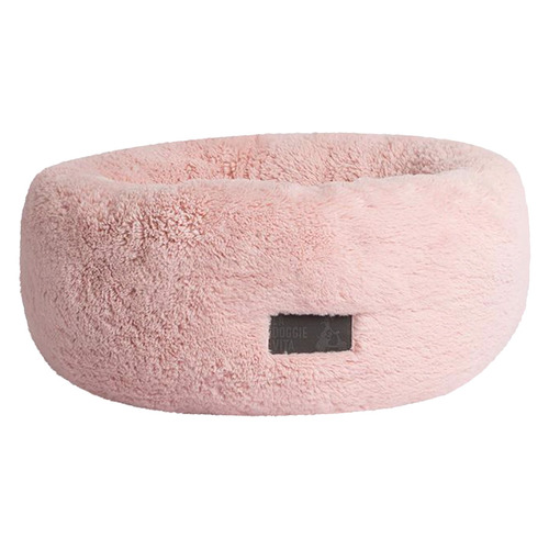 Charcoal Plush Donut Pet Bed
