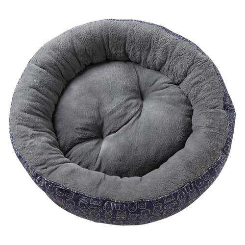 Dog Central Round Printed Pet Bed
