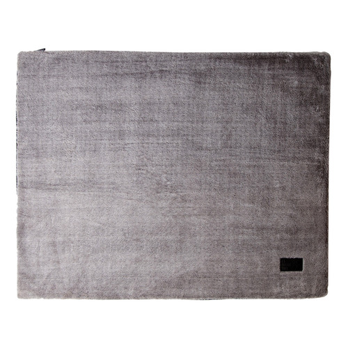 Charcoal Luxe High Flat Pet Bed
