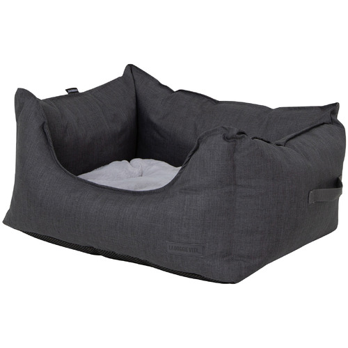 Charcoal Water Resistant Pet Bed Temple & ster