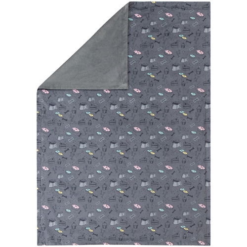 Charcoal Dog Treats Blanket