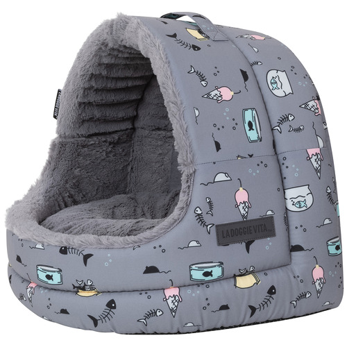 Moggy Treats Hooded Cat Bed