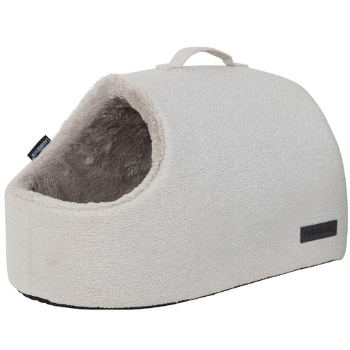Boucle Hooded Cat Bed