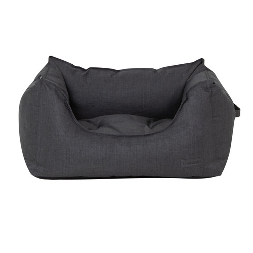Charcoal Water Resistant High Side Pet Bed