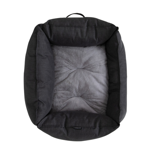 Charcoal Water Resistant High Side Pet Bed