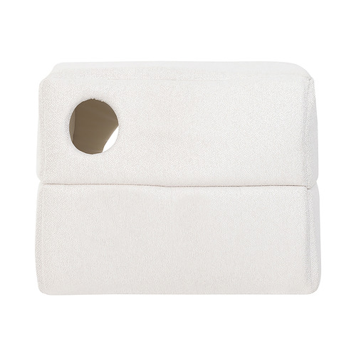 Cream Boucle Cube Pet Bed
