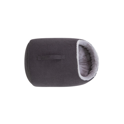 Charcoal Hooded Cat Bed