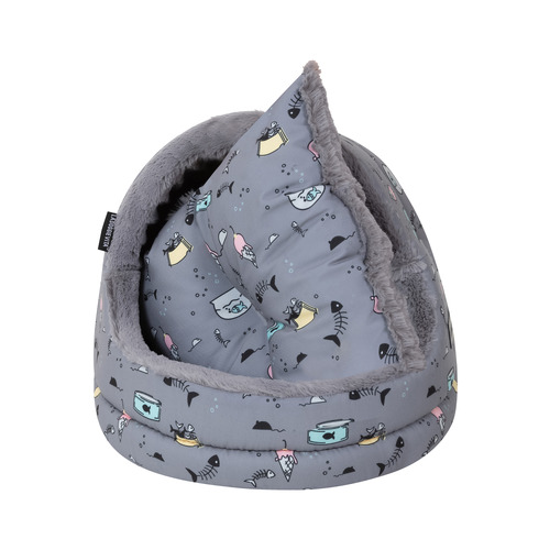 Moggy Treats Hooded Cat Bed
