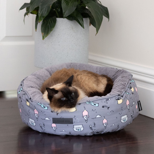 Moggy Treats Reversible Donut Cat Bed