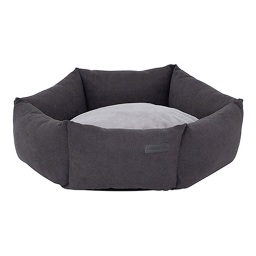 Charcoal Hexagonal Dog Bed | Temple & Webster