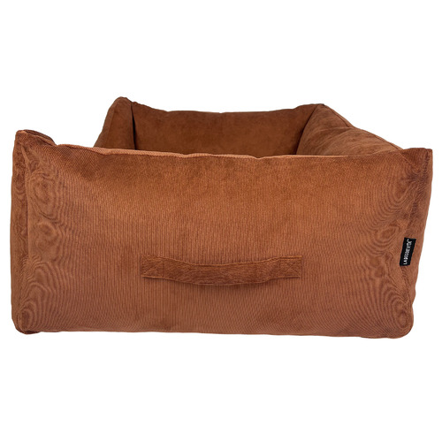 Corduroy Pet Bed with Reversible Cushion