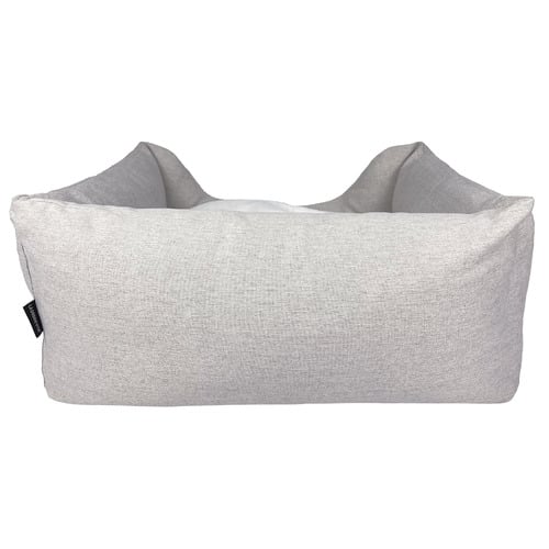 Linen-Look Pet Bed with Reversible Cushion