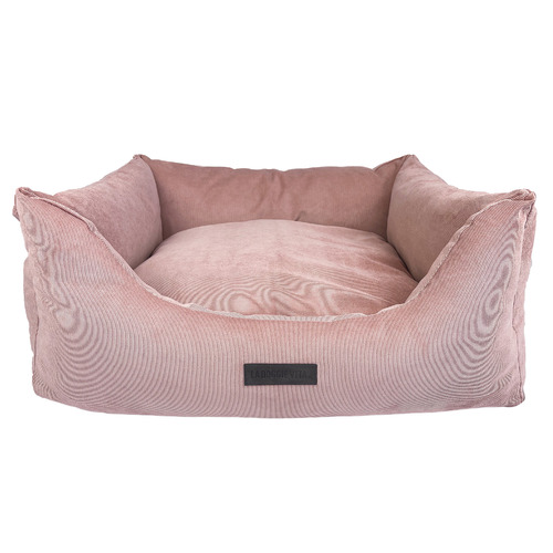 Corduroy Pet Bed with Reversible Cushion